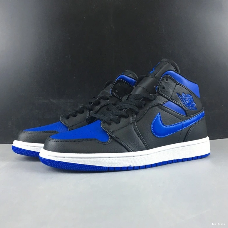 Royal Black Air Jordan Blue Mid 554724-068 1 1023